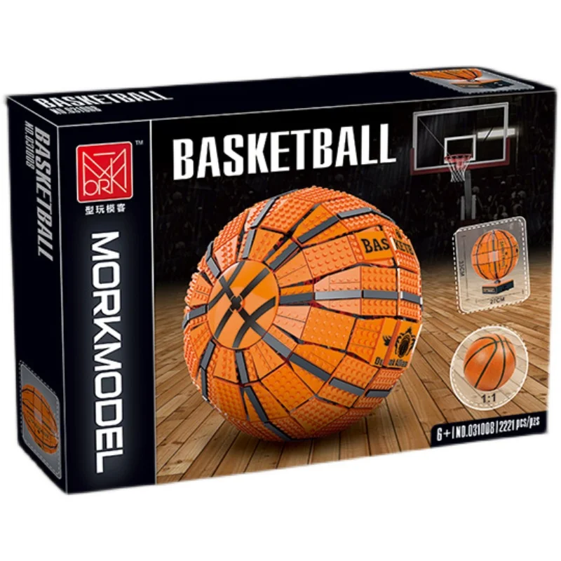 

2021 New Moc Creative The Basketball Ball Model Building Blocks Superstar Basketball Assembly Bricks Toys For Kids Diy Gifts