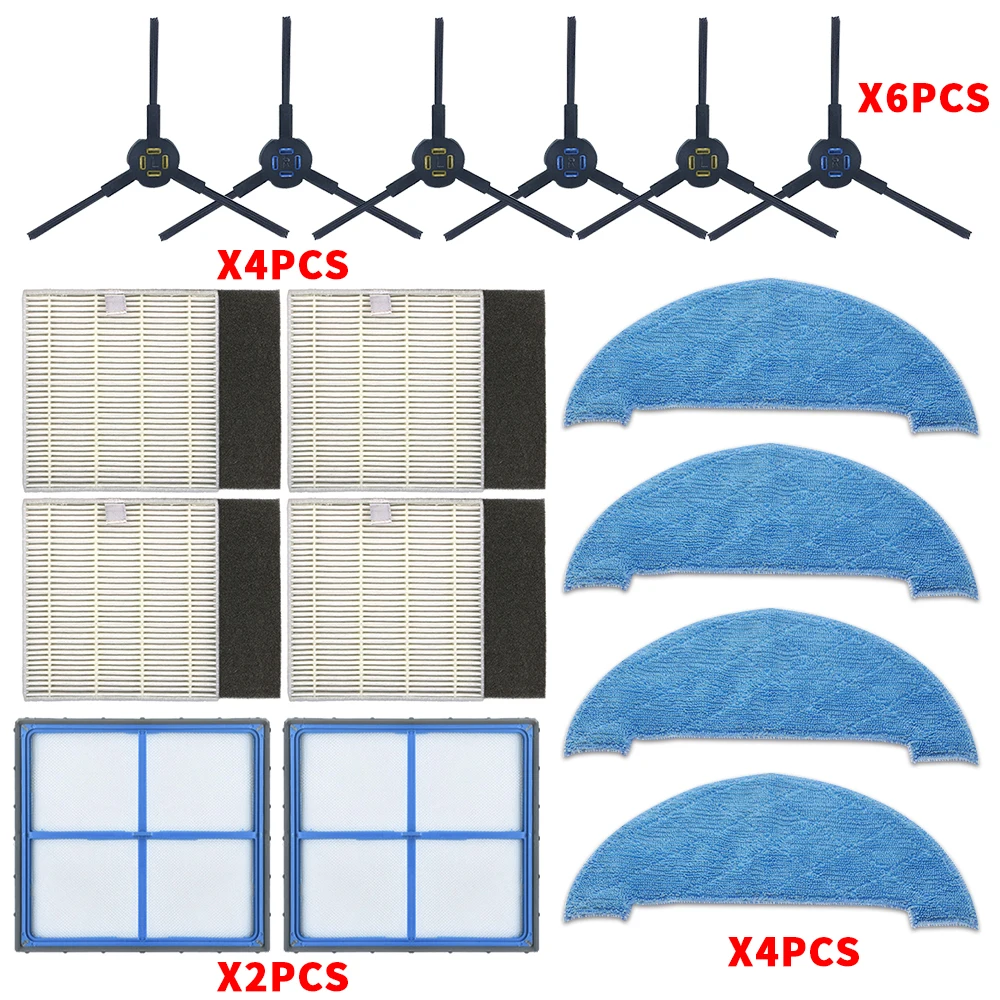 

Hepa Filter Side Brush Mop pad Primary Filter for ilife V8 V8s X750 X800 X785 V80 Vacuum Cleaner Part