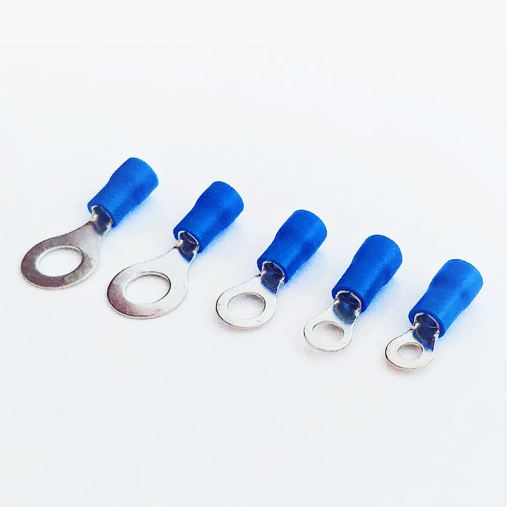 RV1.25-3 красный цвет кольцо изолированный клеммный костюм 4.3mm2 кабель провода