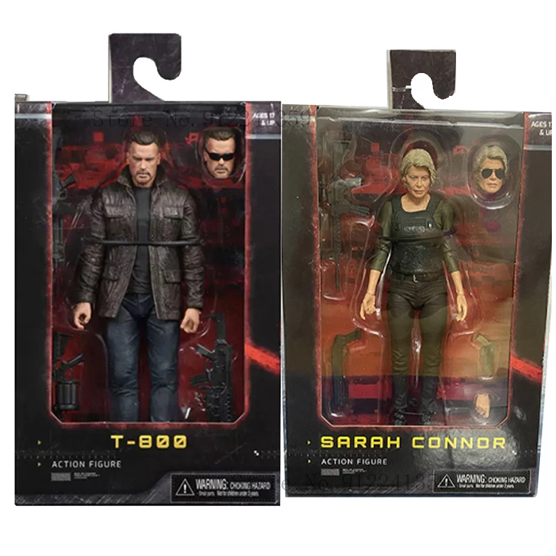 

NECA Terminator T-800 Action Figure Connor Arnold Schwarzenegger T-1000 Dark Fate Sarah Model Toy Doll Gift 18CM