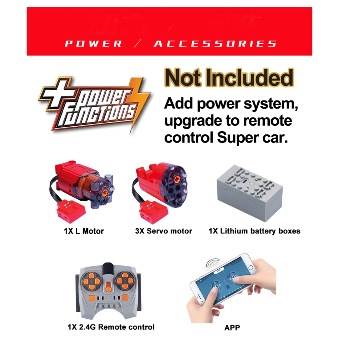 

2375Pcs 1:10 RC Programming Building Blocks Car Simulation Super Sport Car Toys Assembly Toys Stem Kits For Boys Kids Gift