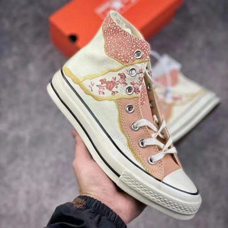 

High Quality Lovers 1970 High Top Flowers Colors Sport Unisex Casual Skateboarding Shoes Chunky Sneakers Zapatillas De Deporte