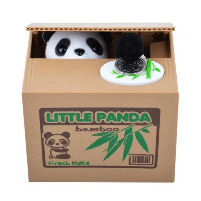 

Panda Cat Thief Money boxes toy piggy banks gift kids money boxes Automatic Stole Coin Piggy Bank play house toy for best gifts