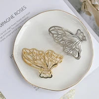new hollow out butterfly tassel hair pins for women girl vintage metal golden color clip jewelry accessories styling tools