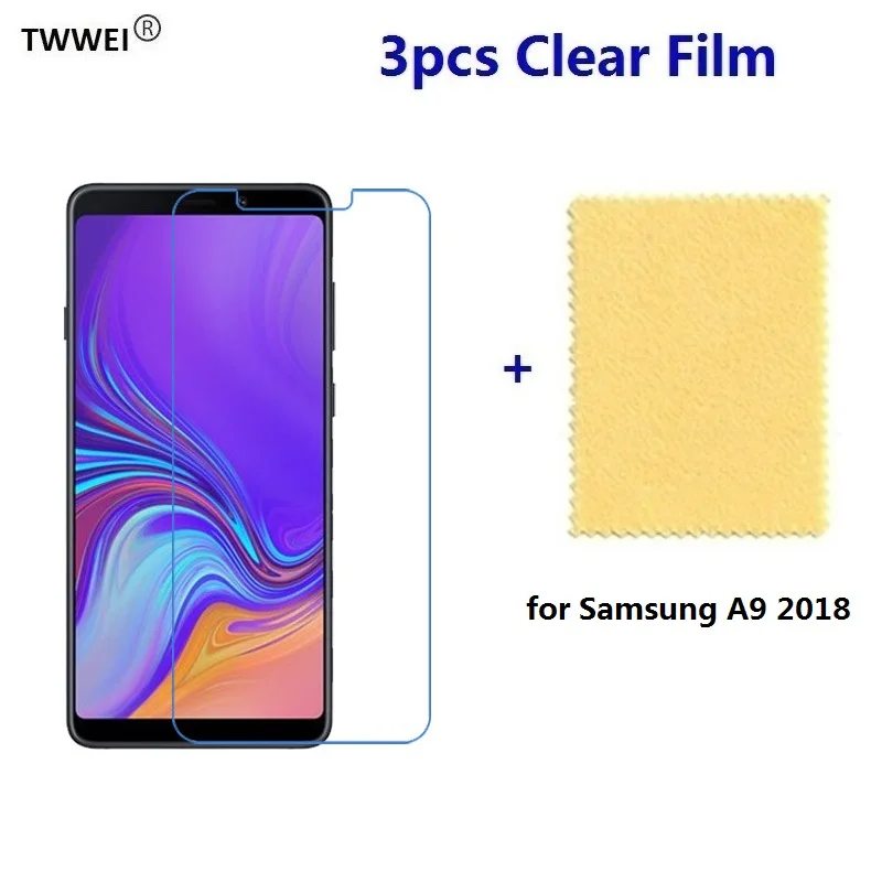 3 шт пластиковая мягкая защитная пленка для samsung A90 A9 2018 2019 Pro A90S lcd (не стекло) из
