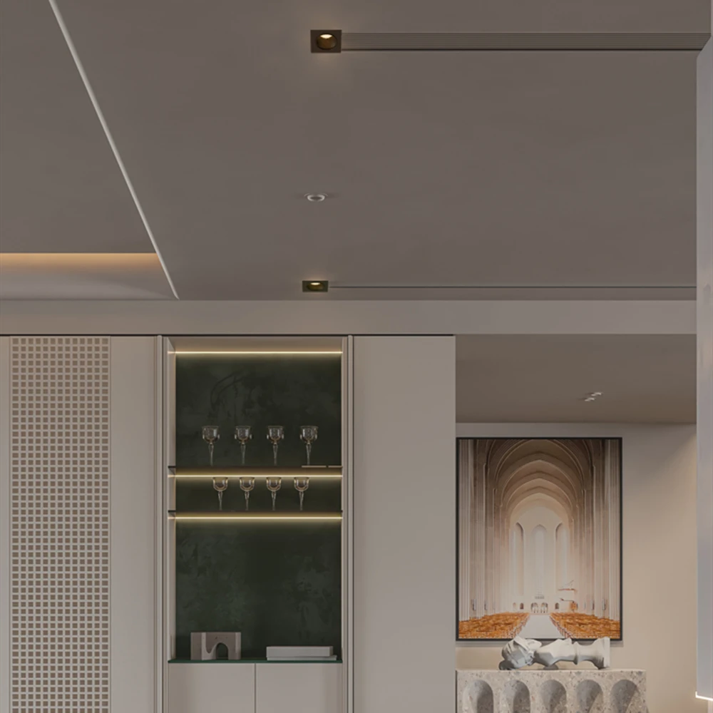 DBF-Luz LED empotrada antideslumbrante, foco de techo cuadrado con ángulo ajustable, 7W, 12W, 15W, nido de abeja, para cocina y sala de estar