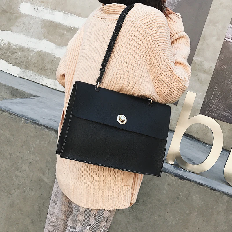 

Shoulder bag big bag new Korean fashion envelope bag retro simple wild women bag tide Messenger bag