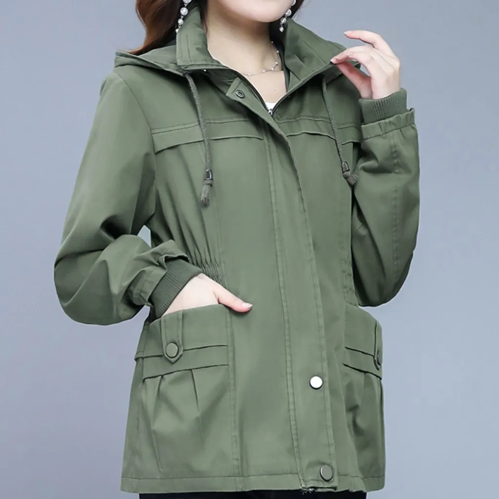 Женское пальто-Тренч зимнее модное однотонное пальто с длинными рукавами на