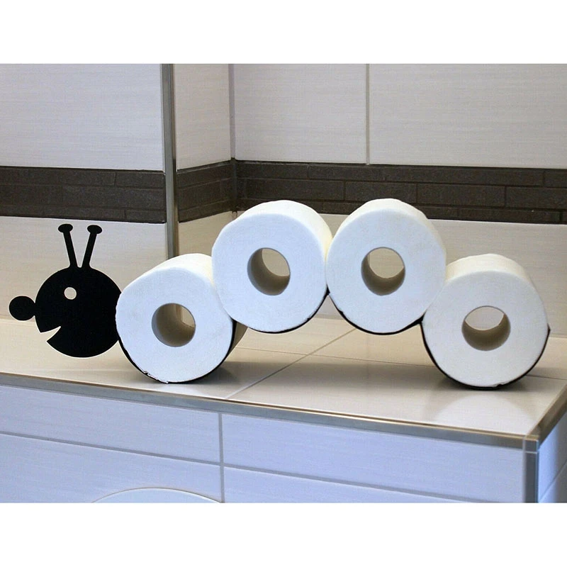 

Novelty Caterpillar Toilet Roll Holder Bathroom Ornament Free Standing Metal