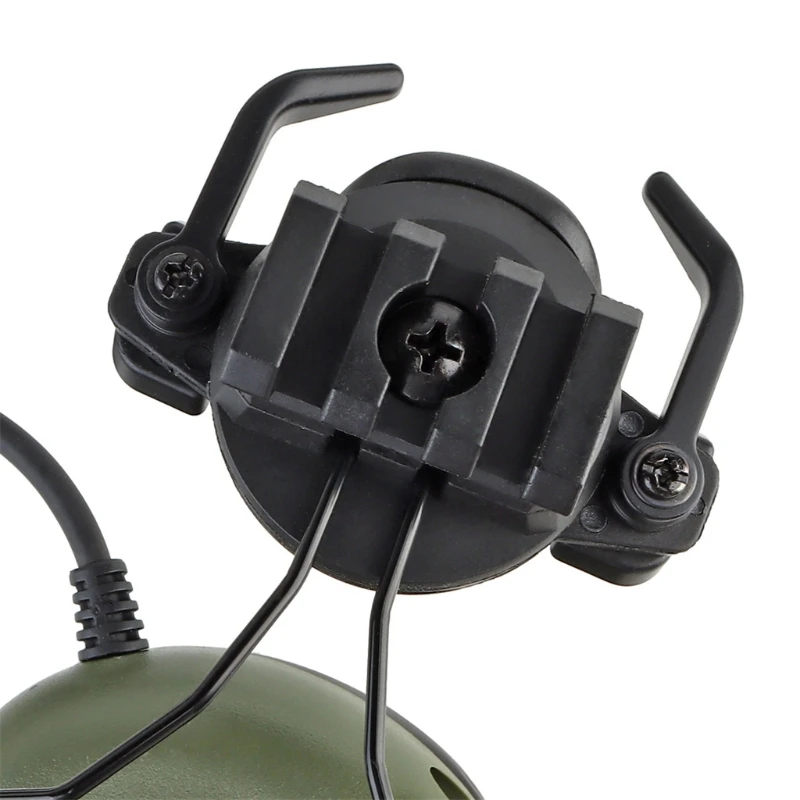 

Headsets with Fast Helmet Rail Adapter Sound Pickup & Noise Reduction Headphones for Shooting Airsoft Paintball CS Wargame