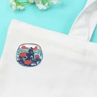 Брошь с эмалью в виде аквариума, креативный значок с лацканами в форме облака, лотоса и рокера, значок для подарка друзьям