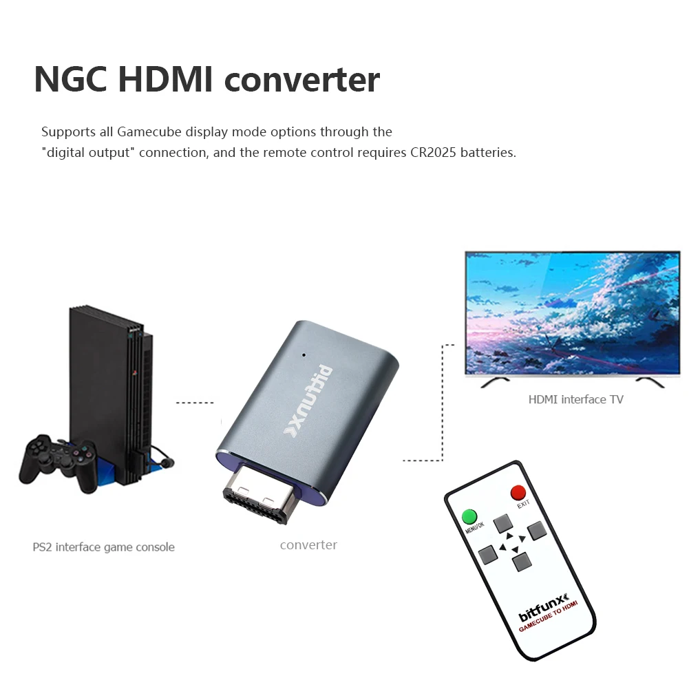 

Bitfunx HDMI- Nintendo Gamecube NGC