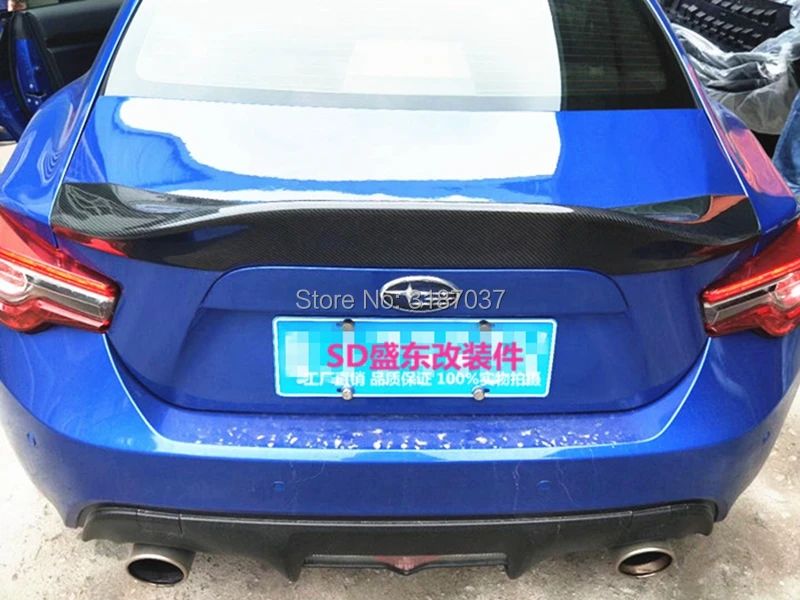 Задняя Крышка багажника для Toyota GT86 2012-2015 Subaru BRZ углеродное волокно задний спойлер