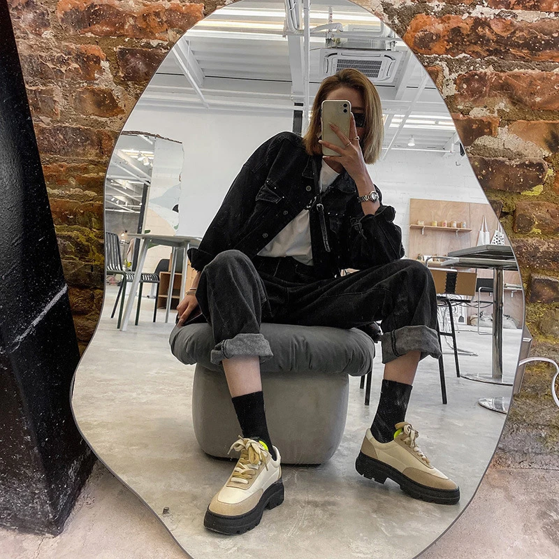 

Flock Wedge Sneakers Women Casual Shoes Ladies Designer Sneakers Woman Fashion 2021 Trend Platform Shoes Women's Chaussure Femme