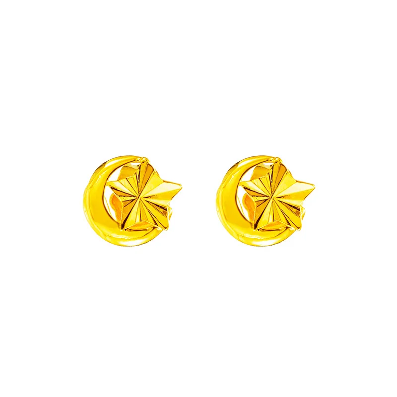 

VAMOOSY Stud Earrings for Women Fashion Jewelry 2020 Indian Real 24K Gold Earings Wedding Jewelry Wholesale Kolczyki Damskie