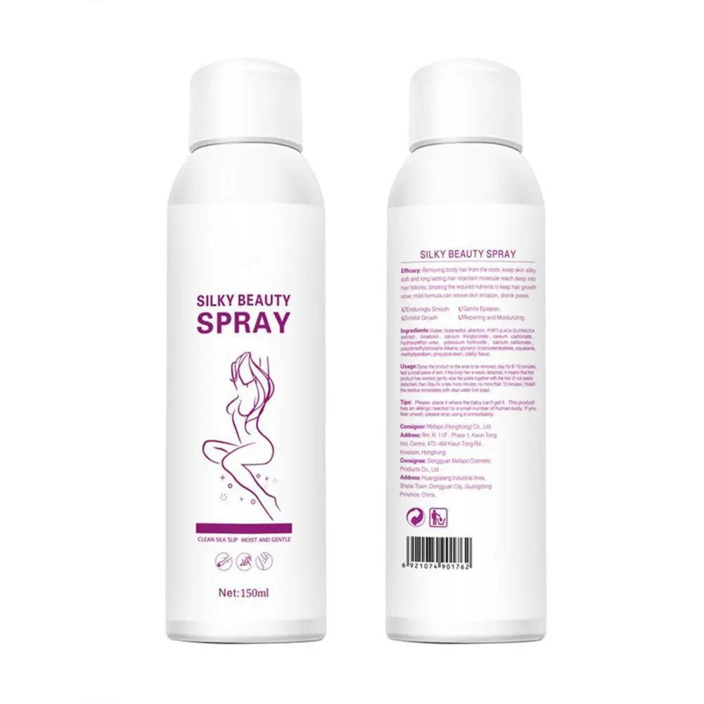 

150ml Professional Effect Hair Removal Spray Painless Removal Lasting Hair Makeup Depilatory Natural Mild Cream Nourish Lon T3K1