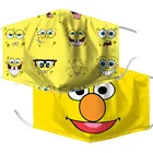 Маска для взрослых на Хэллоуин Губка Боб-лицо полотенце для косплея украшение Пылезащитная многоразовая Хлопковая женская мужская рот дышащая Рождественская маска