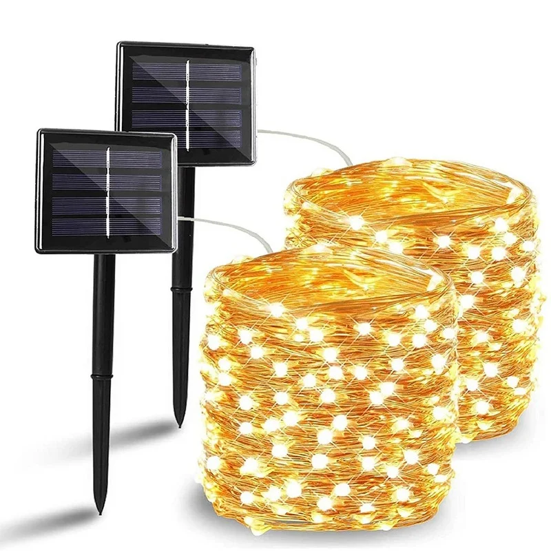 

Solar Light Outdoor Lamp String Lights for Holiday Christmas Party Waterproof Fairy Lights Garden Garland