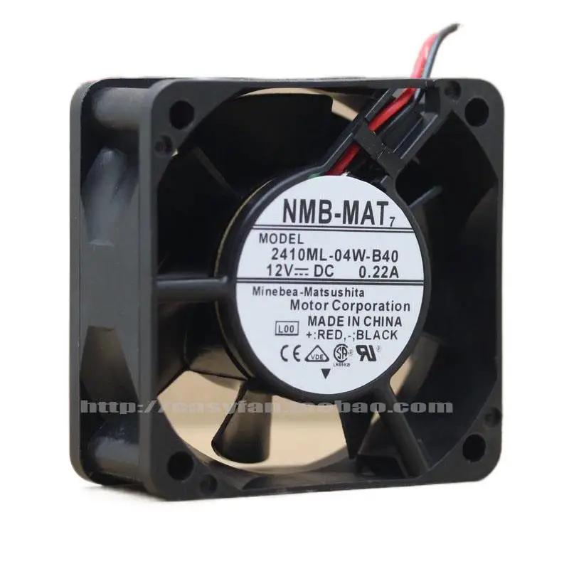 NMB 2410ML-04W-B40 2410ML-04W-B49 6025 6 см двойной шариковый вентилятор 12 В а 60 × 60 × 25 мм кулер охлаждения