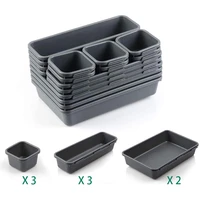 8pcsset kitchen storage containers interlocking drawer organizer tray kitchen bathroom office storage box kitchen storage