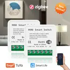 16A Wifi умный светильник переключатель Diy выключатель модуль приложение Smart Lifeприложение Tuya дистанционного Управление работает с Alexa Echo Google Home 1 или 2 Way