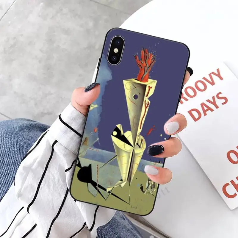 

Salvador Dali Art Phone Case for iPhone 11 12 pro XS MAX 8 7 6 6S Plus X 5S SE 2020 XR Anti-fall protective funda