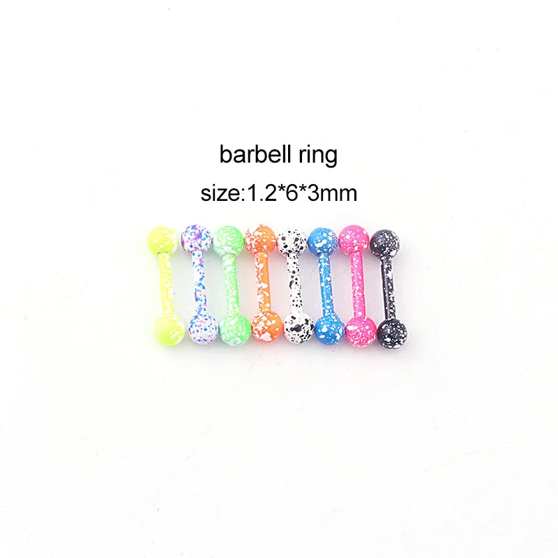 

8PCS Mini A Set Rainbow Helix Tragus Cartilage Stainless Steel Ear Stud Piercing Earring Jewelry