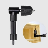 90 degree right angle keyless three jaw chuck impact drill adapter electric power drill chuck corner extension adapter