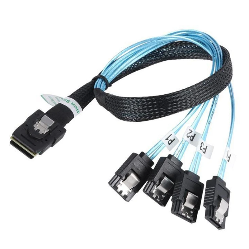 

Mini SAS to SATA 7P Cable Distributor 36P SFF 8087 to SATA 7P 12Gbps Hard Drive Adapter Connect Cable
