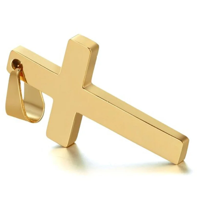 

Personality Trendy Single Cross Pendant Necklace Temperament Jewelry Accessoires