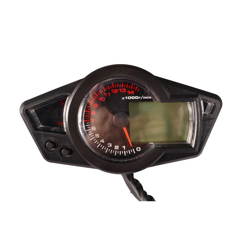 

Universal Motorcycle 15000RPM LCD Display Odometer Speedometer Tachometer Gauge