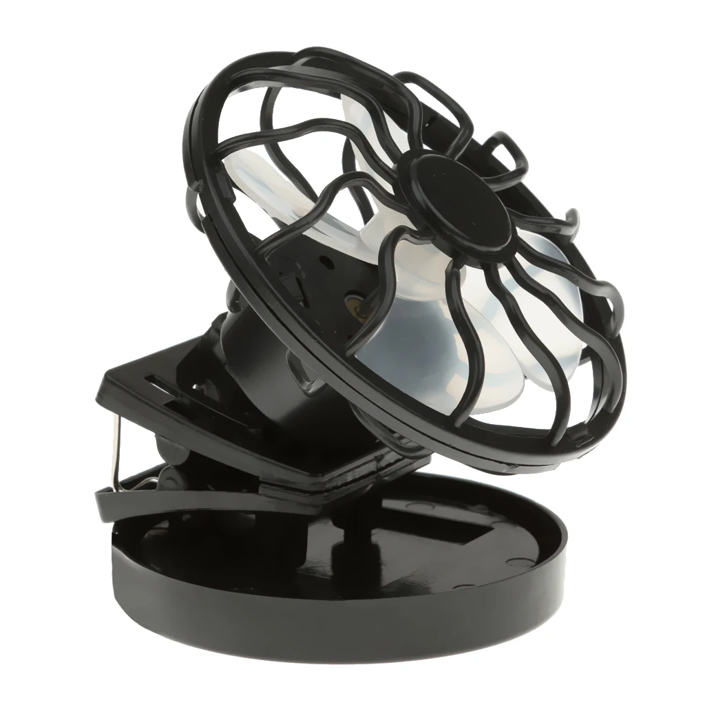 

2x Portable Energy Saving Clip-on Solar Energy Cell Fan Travel Cooling Mini Fan