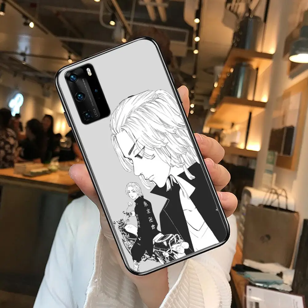 

Tokyo Revengers Phone Case For Huawei P40 p30 P20 10 9 8 Lite E Pro Plus Black Etui Coque Painting Hoesjes comic fas