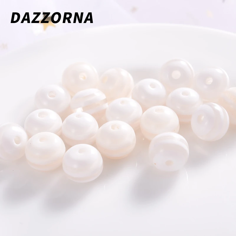 6/8/10 мм) бусины типа жемчужины перламутровый цвет Цвет Круглый Смола полосатые