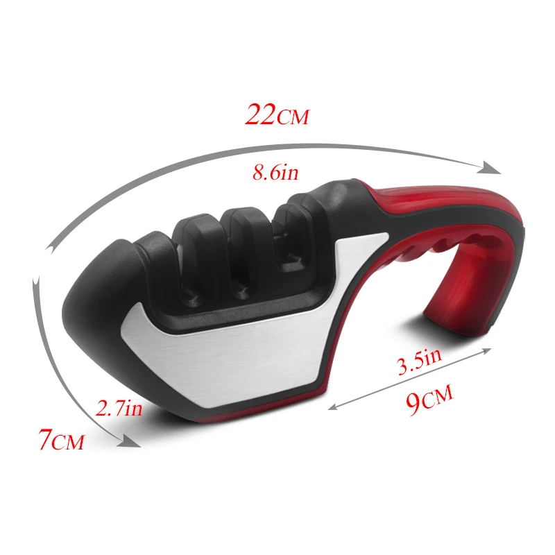 

Knife Sharpener 3 In 1 Knife Shears and Scissors Sharpening Stone System Stainless Steel Blades Knives Sharpening Tool