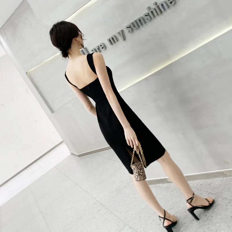 Платье-Ципао женское на тонких бретелях без рукавов молнии |