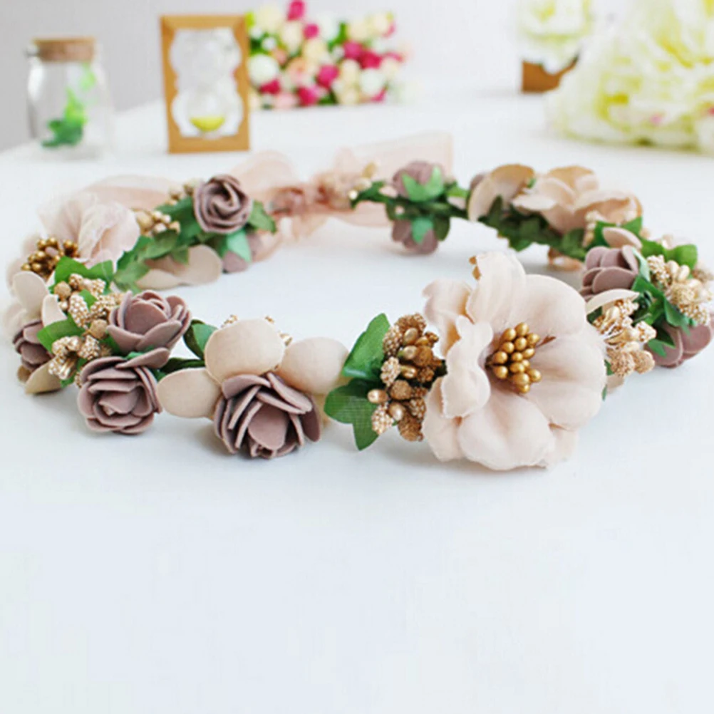 

Floral Crown Fashion Flower Headband For Beatuiful Girls Crown Hair Accessories Party Stylish