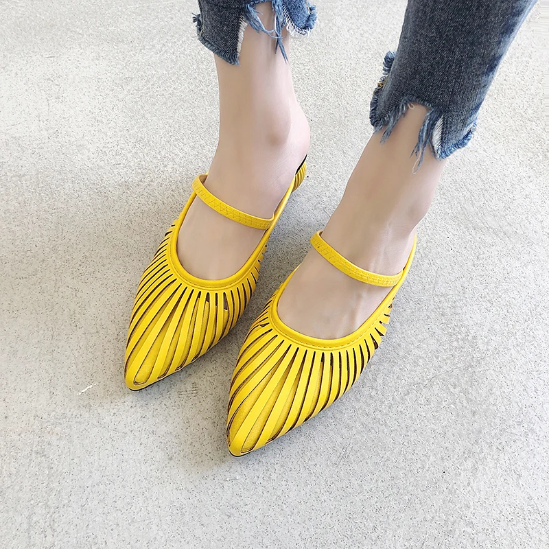 2019 Лето ноые дизайнерские шлепанцы женские босоножки с открытой пяткой Модные в