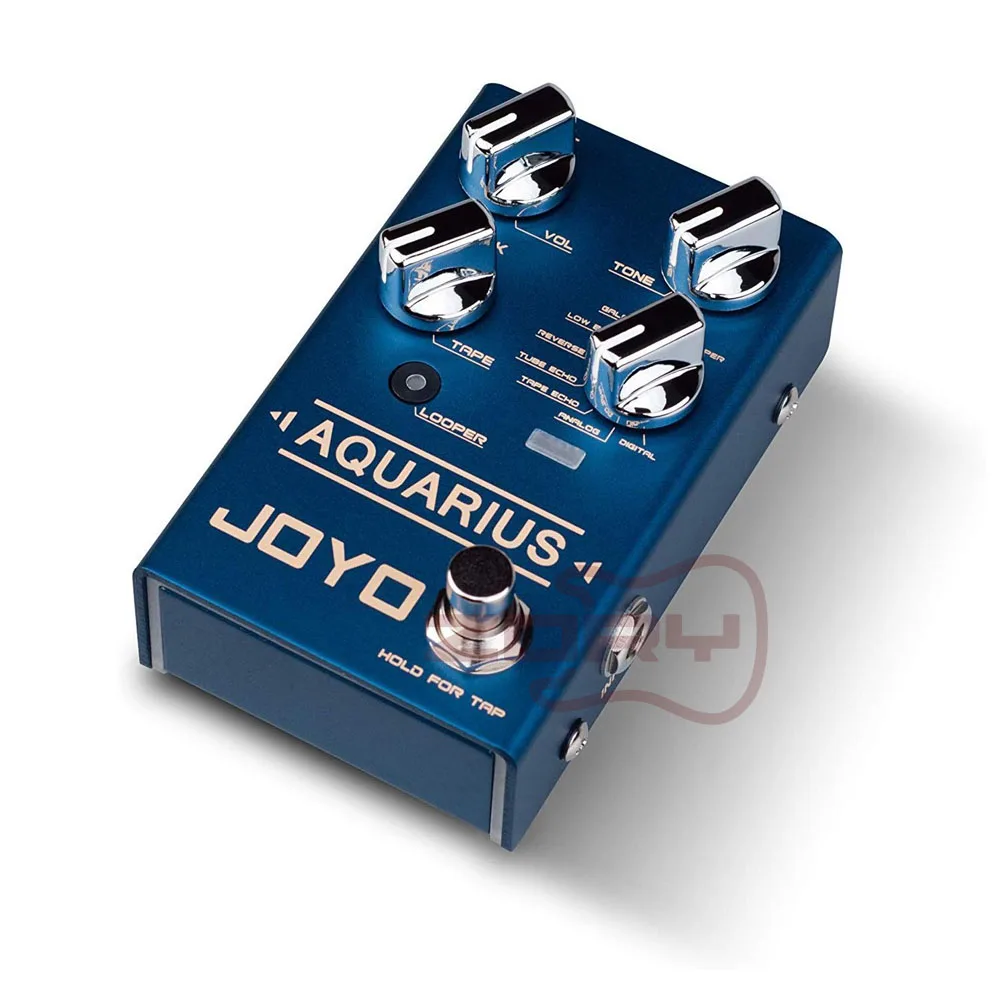 JOYO R 07 AQUARIUS Delay + LOOPER Multi Guitar Effect Pedal Multieffects с 8 цифровыми эффектами задержки|Детали и