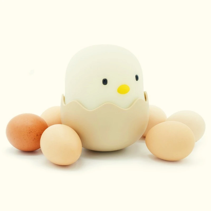 Chick Led Night Light USB Rechargeable Touch Sensor Bedroom Baby Bedside Lamp Cute Creative Egg Shell Decoration Gifts | Лампы и
