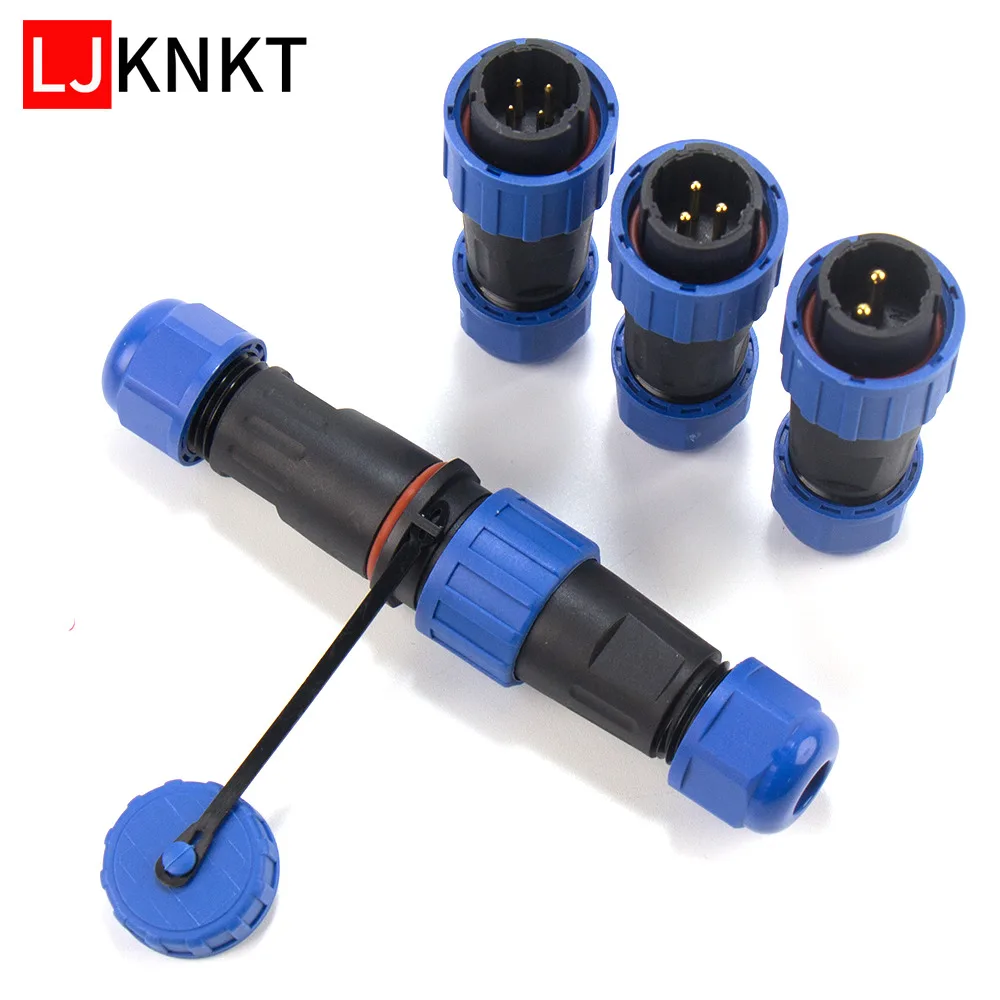 

Waterproof Aviation Plug 2Pin 3Pin 4Pin Docking Connector Panel Mount Wire Cable Socket Male Female Terminal Block Junction Box