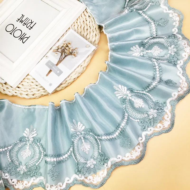 Горячая продажа 70cm15 код двойной сплошной цвет вышивка полиэстер кружево для