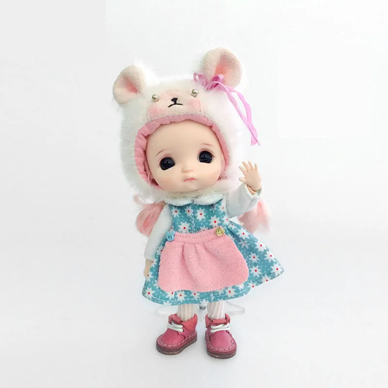 

Ob11 Кукольное платье BJD Молли PD9 груб платье глиняная кукла одежда шляпа костюм