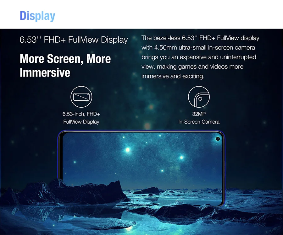 UMIDIGI F2 Android 10 глобальная версия 6,5" FHD+ 6GB 128GB 48MP AI Quad camera 32MP Selfie Helio P70 мобильный телефон 5150mAh мобильный телефон