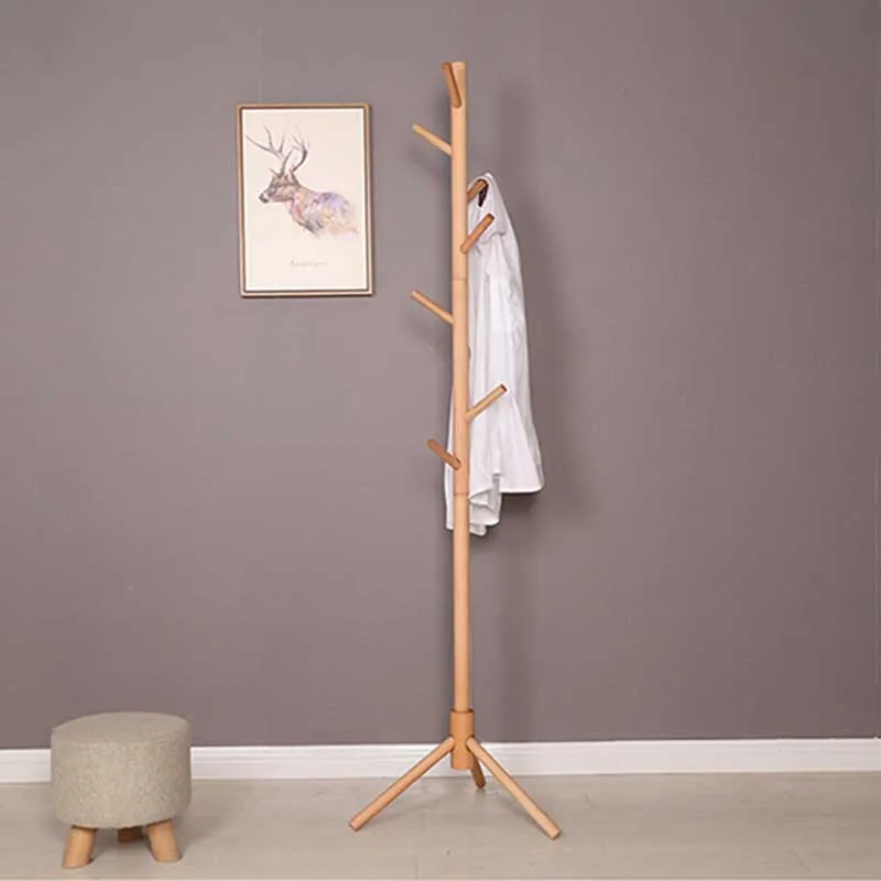 Напольная вешалка для пальто креативная современная домашняя мебель из Букового