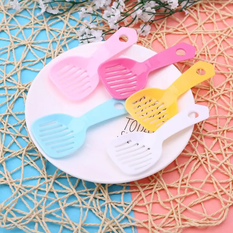 

5Pcs Hamster Bath Spoon Litter Scooper Small Pet Sand Spoon Cleaning Tool