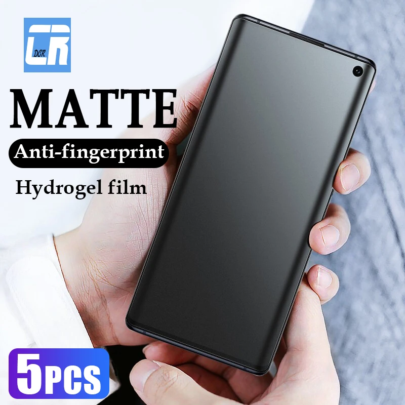 

5-1pcs No fingerprint Matte Screen Protector for Samsung Galaxy S21 S22 Ultra S20 S10 S9 Plus Note 20 10 Frosted Hydrogel Film