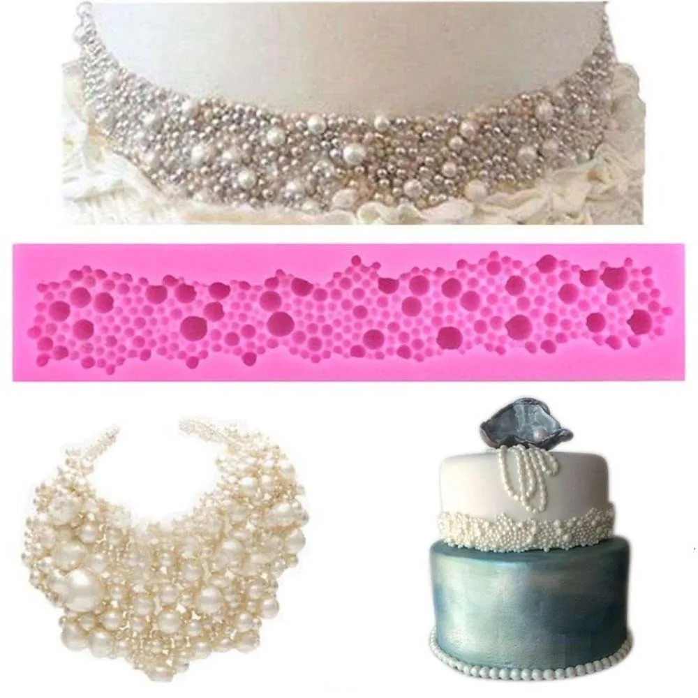 

Silicone Fondant Molds 3D Pearls Bubbles Cake Mould Sugarcraft Chocolate Mold Cake Decorating Tool Baking Dishes Pastry Bakeware