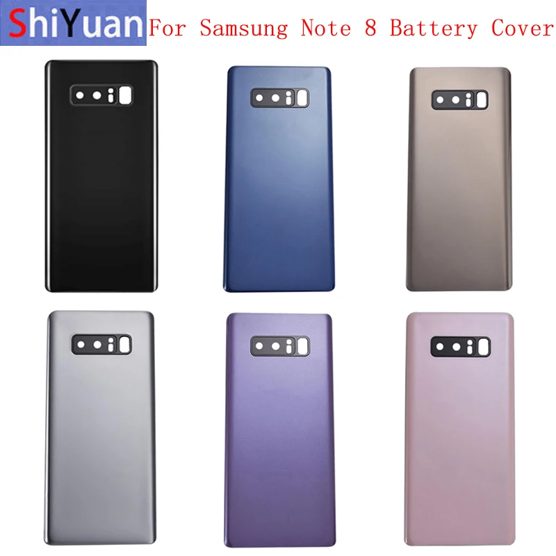 

Battery Case Cover Rear Door Housing Back Case For Samsung Note 8 N950F Battery Cover Camera Frame Lens with Logo