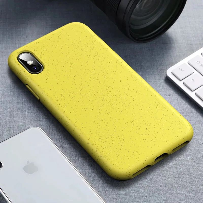 Yellow Чехол для iPhone 7 8 X XR чехол s iPhone 6 7 8 Plus Xs Max силиконовый тонкий матовый из ТПУ мягкий чехол для Apple iPhone 6S 7 8 XS XR - Цвет: Yellow